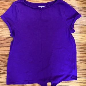 Girls super cute tie hem top!